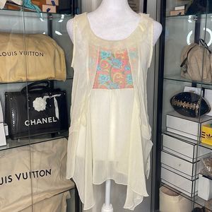 MATILDA JANE | Frayed Edge Asymmetrical Short in Ivory